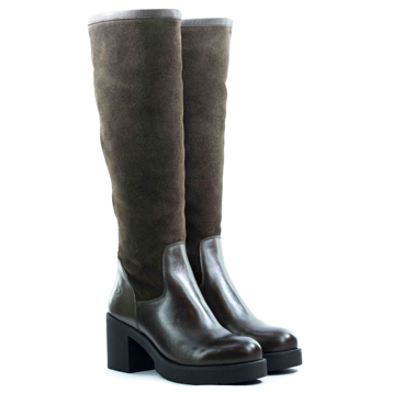 Женские Сапоги Замша NESSI * 17266-917 КОРИЧНЕВЫЕ