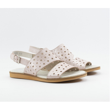 Женские Босоножки танкетка Натур. Шкіра NESSI * 20718