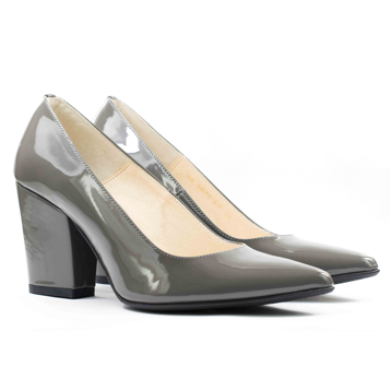 Женские Туфли лодочки Натуральный Лак STEPTER * 5634 Серые