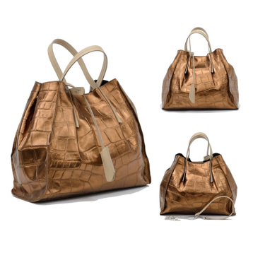 Женские Сумки Натур. Кожа EMANUELA FERRETTI * 00733 ЗОЛОТО