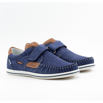 Детские Мокасини Нубук,Шкіра MIDO NOSTER * 437 СИНИЙ