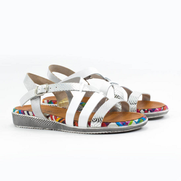 Женские Босоножки танкетка Натур. Шкіра PRESSO * 2-2592