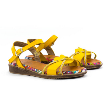 Женские Босоножки танкетка Натур. Шкіра PRESSO * 2-3424