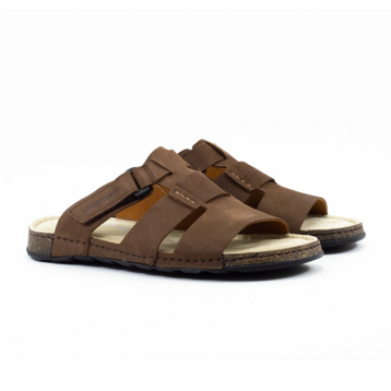 Мужские Шлёпанцы Нубук NIK * 06-0360-02-6-02