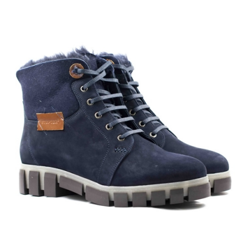 Женские Ботинки комфорт Нубук STEPTER * 6747 Синие