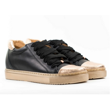 Женские Кроссовки Натур. Кожа BADURA * 6338-69-010 ЧЁРНЫЕ