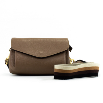 Женские Сумки Натур. Кожа EMANUELA FERRETTI * 810122 Таупе