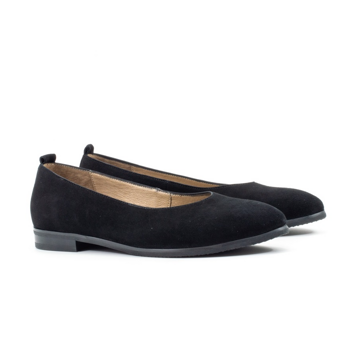 Женские Балетки Замша VILANSI * V7688 BLACK VELOUR