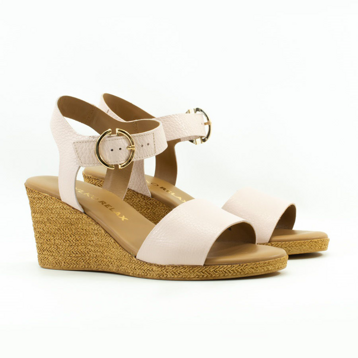 Женские Босоножки танкетка Натур. Шкіра RYLKO * 6FFN5_Y_1LTN