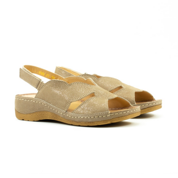 Женские Босоножки танкетка Натур. Шкіра ASPENA * 690-B25