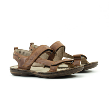 Мужские Босоножки Натур. Кожа LESTA * 1169-1-19E1