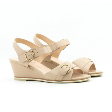 Женские Босоножки танкетка Натур. Шкіра VILANSI * V1003-521 BEG
