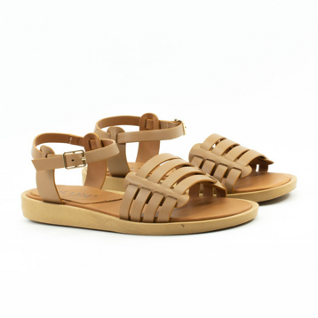 Женские Босоножки танкетка Натур. Шкіра VILANSI * V1037-545 FOX