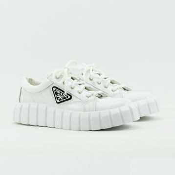 Детские Кеды Натур. Шкіра MONSTER * PRADA WHITE