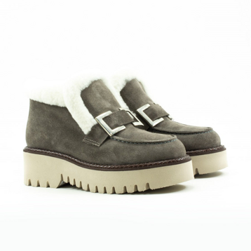 Женские Ботинки комфорт Замша POMP SHOES * 0026-8082