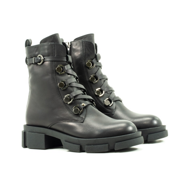 Женские Ботинки комфорт Натур. Кожа VILANSI * V1201-201 BLK