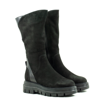 Женские Чоботи Нубук VILANSI * V1282-202BLK