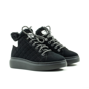 Женские Ботинки комфорт Натуральна замша STEPTER * 7748 Чёрные