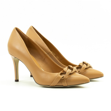 Женские Туфли модельные Натуральна шкіра BRAVOMODA * 0056 Бежевые
