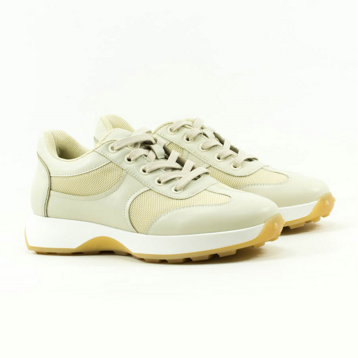 Женские Кросівки Натуральна шкіра-Текстиль VILANSI * V1600-15 BEG