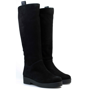 Женские Сапоги Замша STEPTER * 6265 ЧЁРНЫЕ