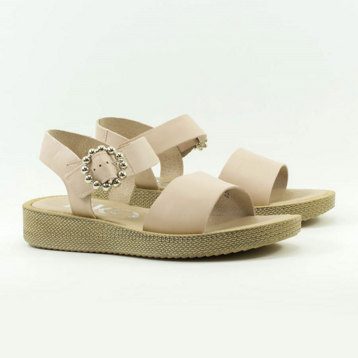 Женские Босоніжки танкетка Натур. Шкіра RYLKO * 1IFX1_X_UE3