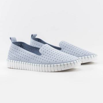 Женские Мокасины Нубук NESSI * 18390 Niebieski