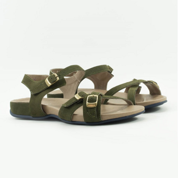 Женские Босоніжки Нубук VILANSI * V7877 GREEN