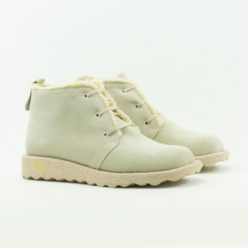 Женские Ботинки Замша POMP SHOES * 0134-509 BEIGE