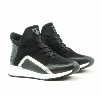 Женские Ботинки Екошкіра-Текстиль RIEKER * X8083-00