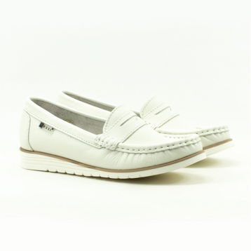 Женские Мокасини Натур. Шкіра NESSI * 18765 Bialy 19