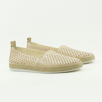 Женские Слипоны Натур. Шкіра VILANSI * V8194 BEIGE