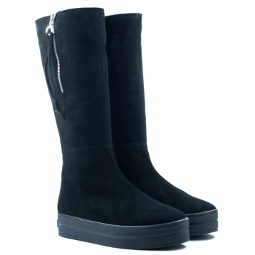 Женские Сапоги Замша STEPTER * 5948 Чёрные