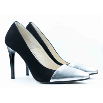 Женские Туфли лодочки Замша STEPTER * 6144 Серебристые