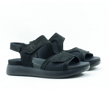 Женские Босоніжки Нубук-Текстиль STEPTER * 8134 Чорний