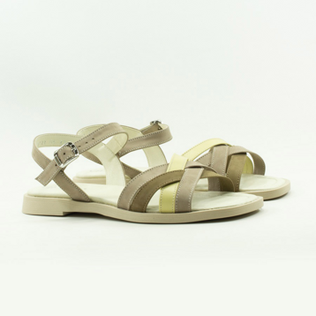 Женские Босоніжки Натур. Шкіра VILANSI * V8122 BEIGE