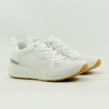 Женские Кроссовки Натур.шкіра-Текстиль SKECHERS * 155620-WHT