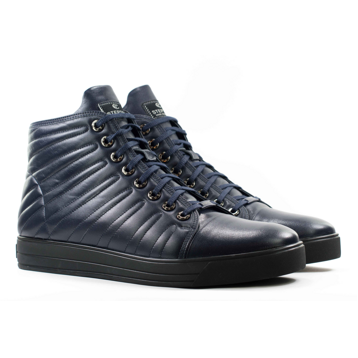 Мужские Ботинки комфорт Натур. Шкіра STEPTER * 5896 Синие