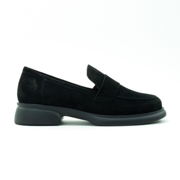 Женские Туфлі лофери Натуральна замша VILANSI * V8674 BLACK VELOUR