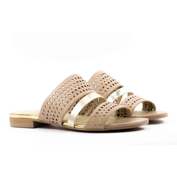 Женские Шлёпанцы Натур. Кожа BADURA * 5064-007