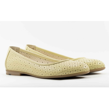 Женские Балетки Натур. Кожа STEPTER * 5670 ЖЕЛТЫЕ