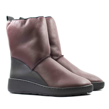 Женские Угги Натур. Шкіра STEPTER * 6666 Бордовые