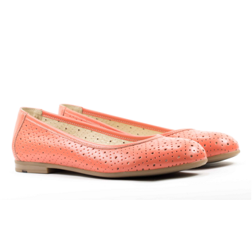 Женские Балетки Натур. Кожа STEPTER * 5670 КОРАЛЛОВЫЕ
